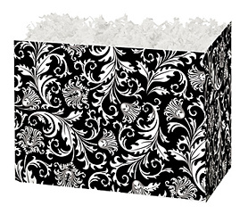 Black and White Damask Box Large