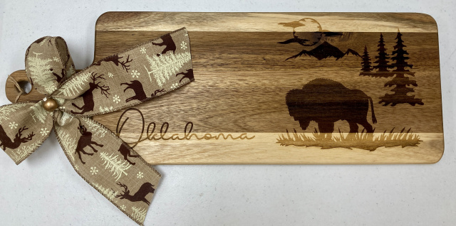 Cutting Board-
Oklahoma Bison on the Range