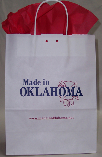 Made In Oklahoma Paper Tote Bag