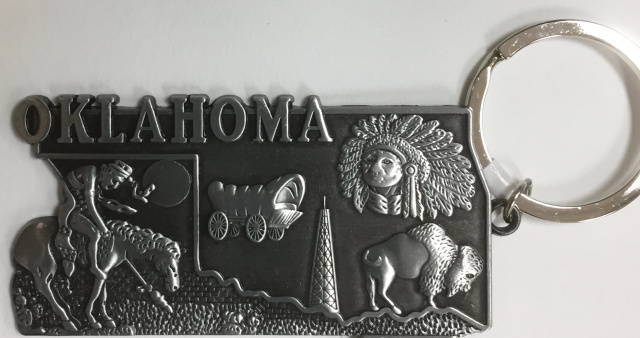 Oklahoma Key Chain 