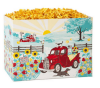 Red Farm Truck Box Large